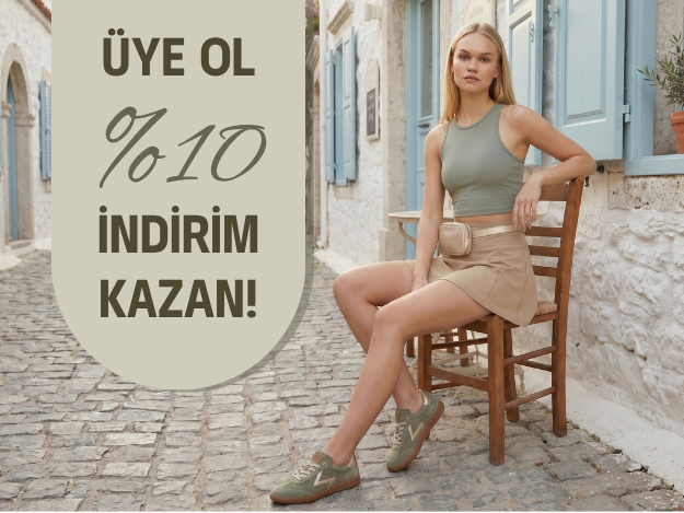 Üye Ol %10 İndirim Kazan!