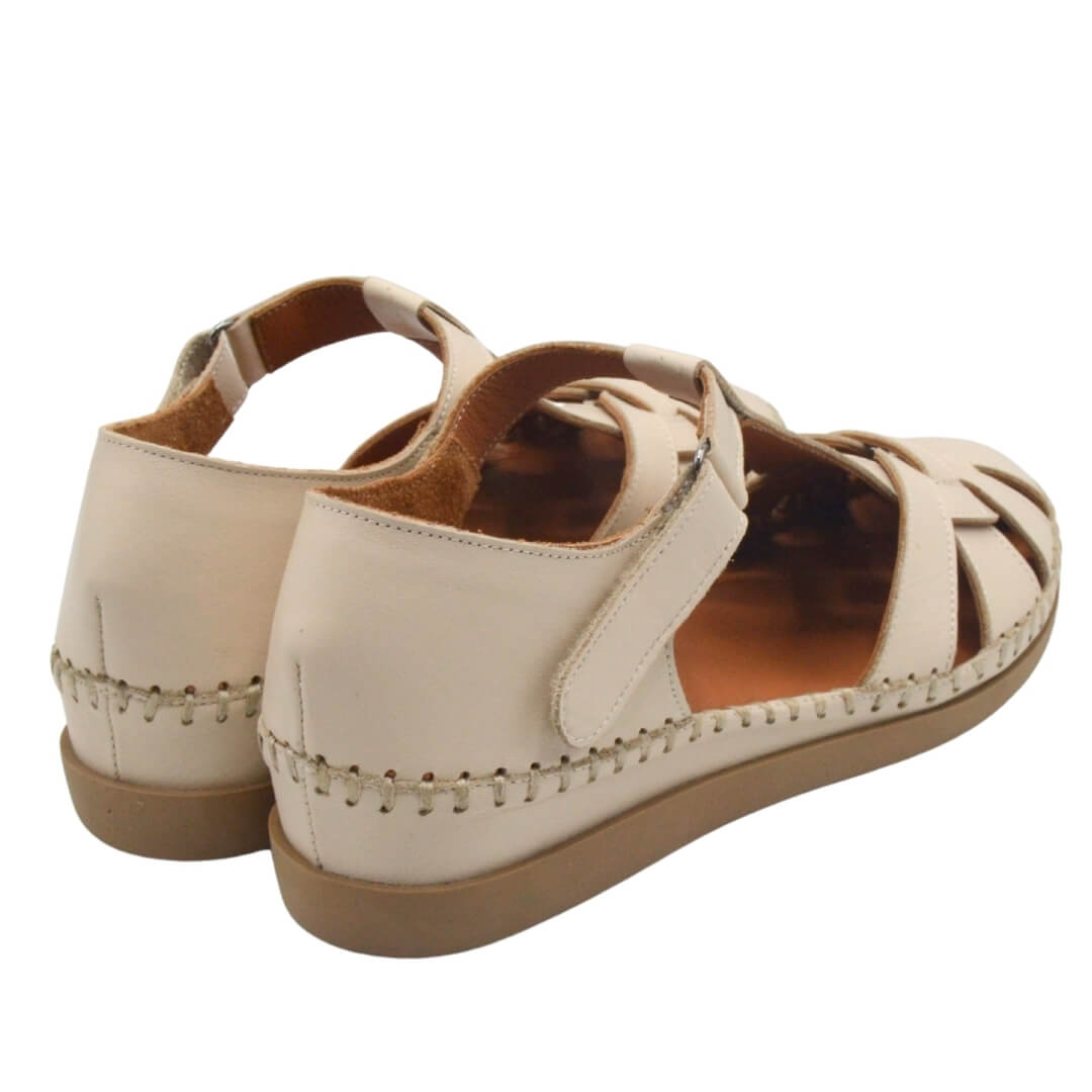 Kadın Comfort Deri Sandalet Bej 25033541Y