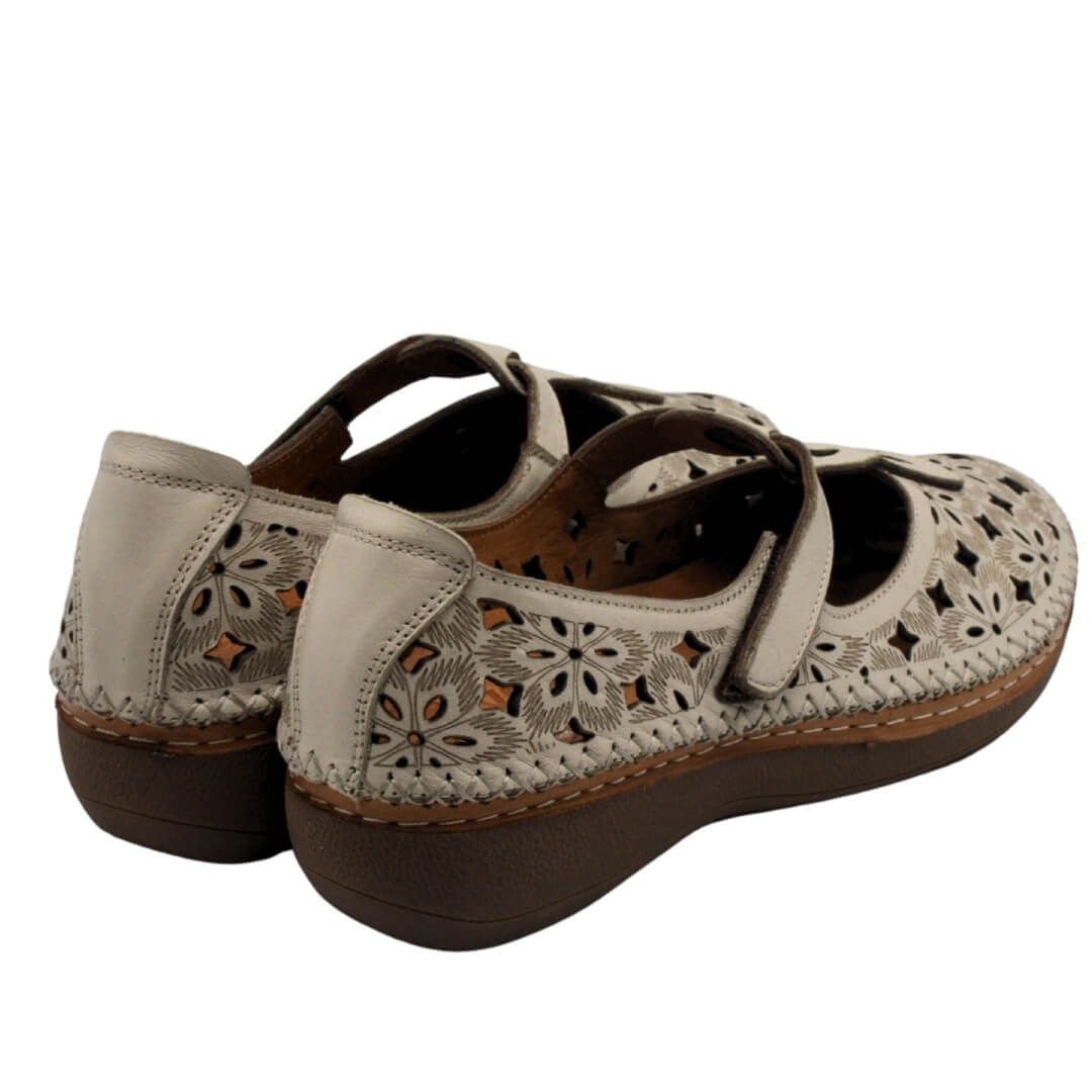 Kadın Comfort Deri Sandalet Bej 25190242Y