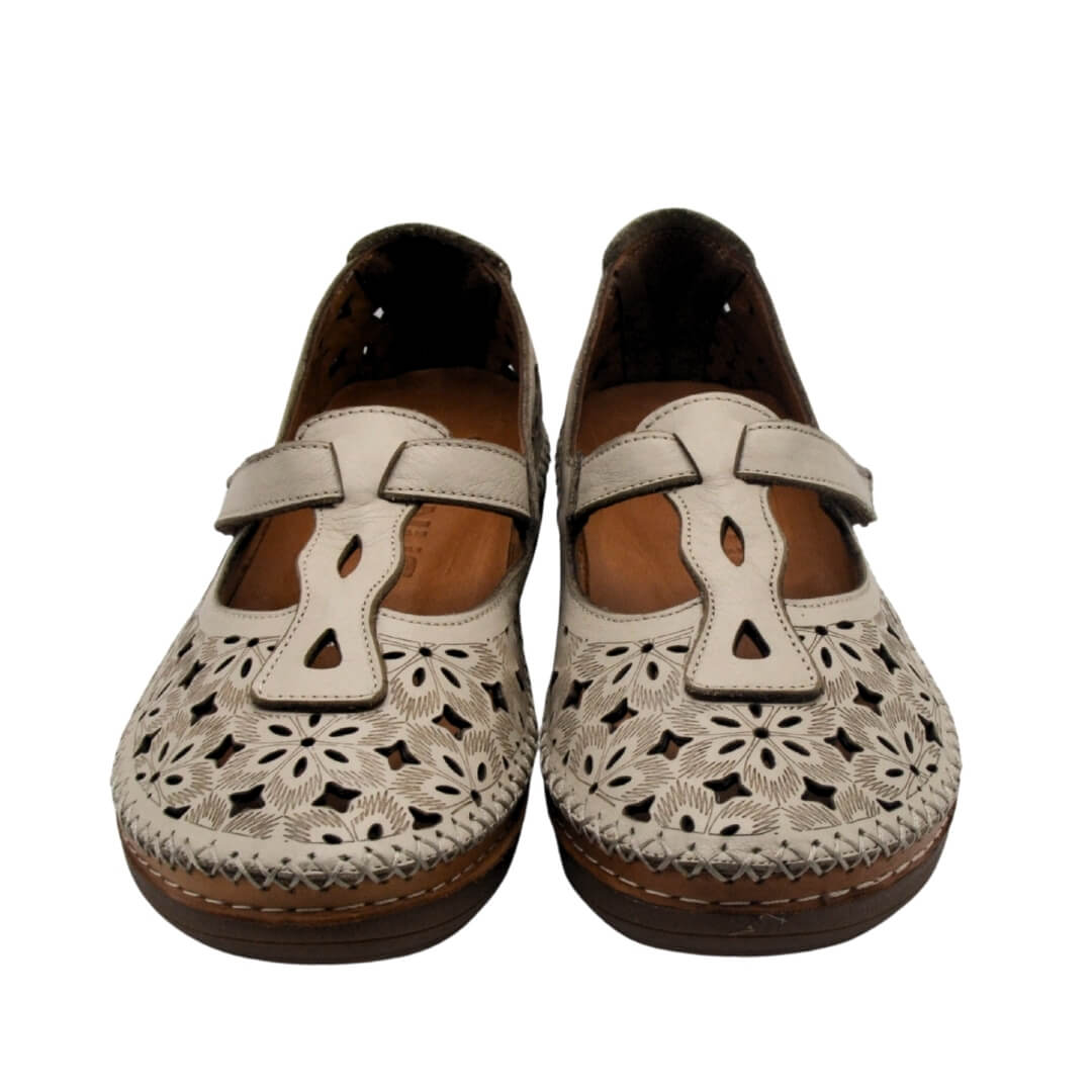 Kadın Comfort Deri Sandalet Bej 25190242Y
