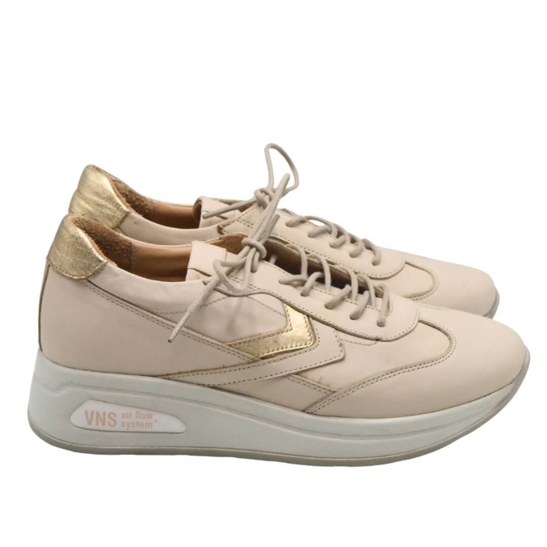 Kadın Airflow Deri Sneakers Bej 2216653Y - Thumbnail