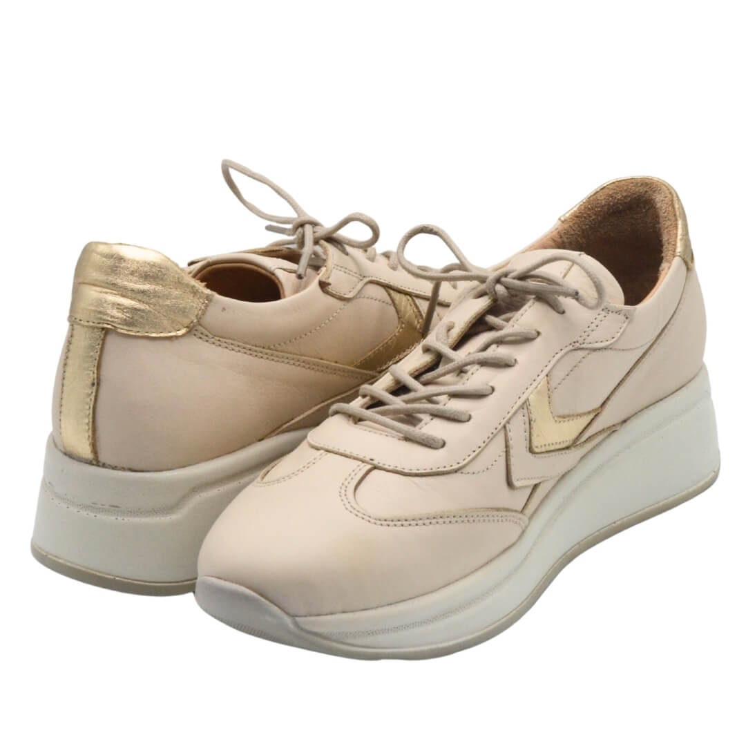 Kadın Airflow Deri Sneakers Bej 2216653Y