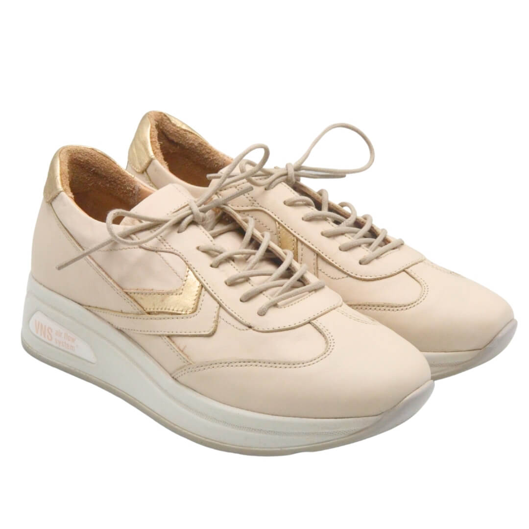 Kadın Airflow Deri Sneakers Bej 2216653Y