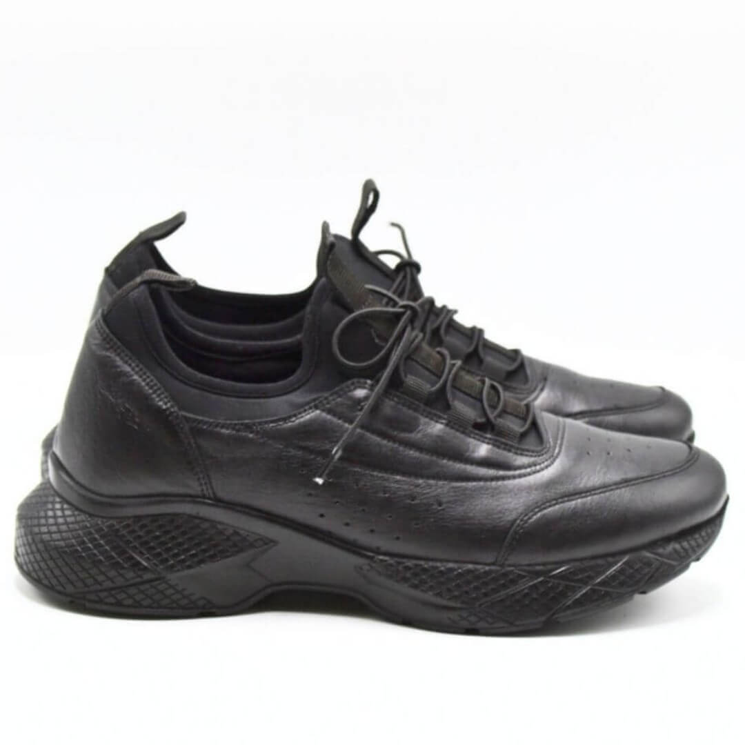Kadın Airflow Deri Sneakers Siyah 2216603Y - Thumbnail