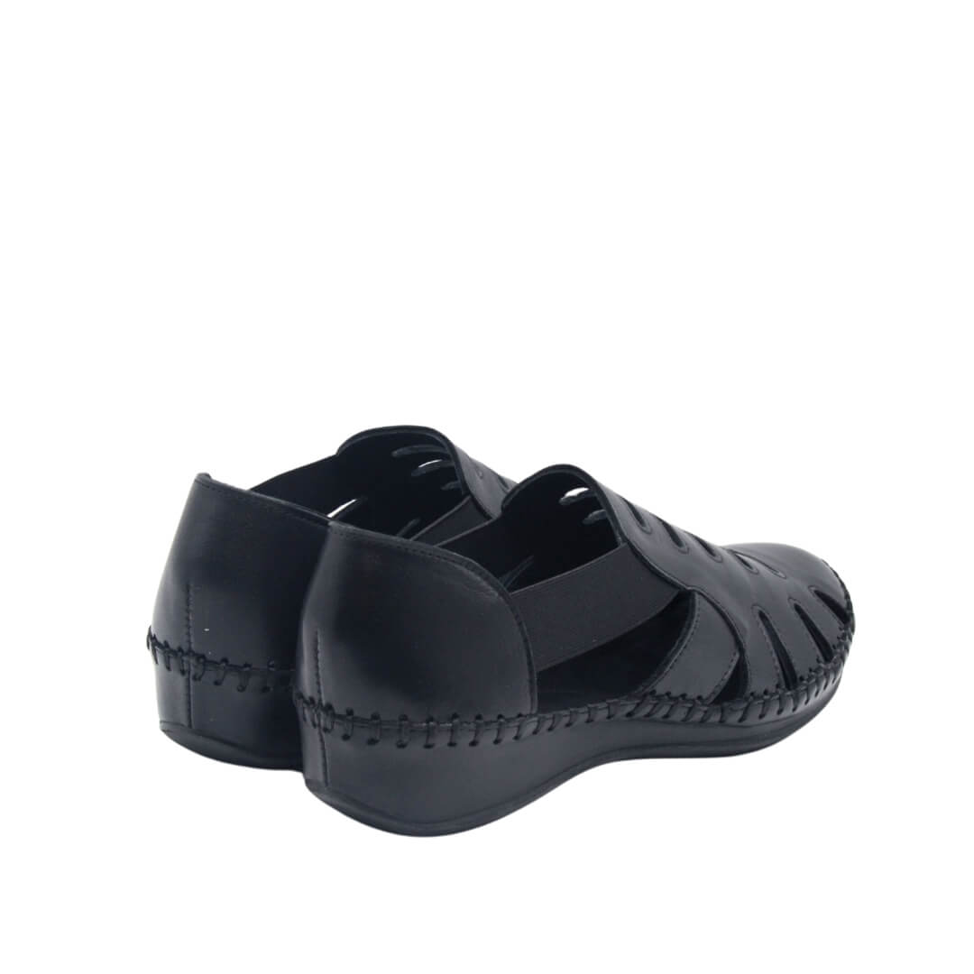 Kadın Comfort Deri Sandalet Siyah 18791395