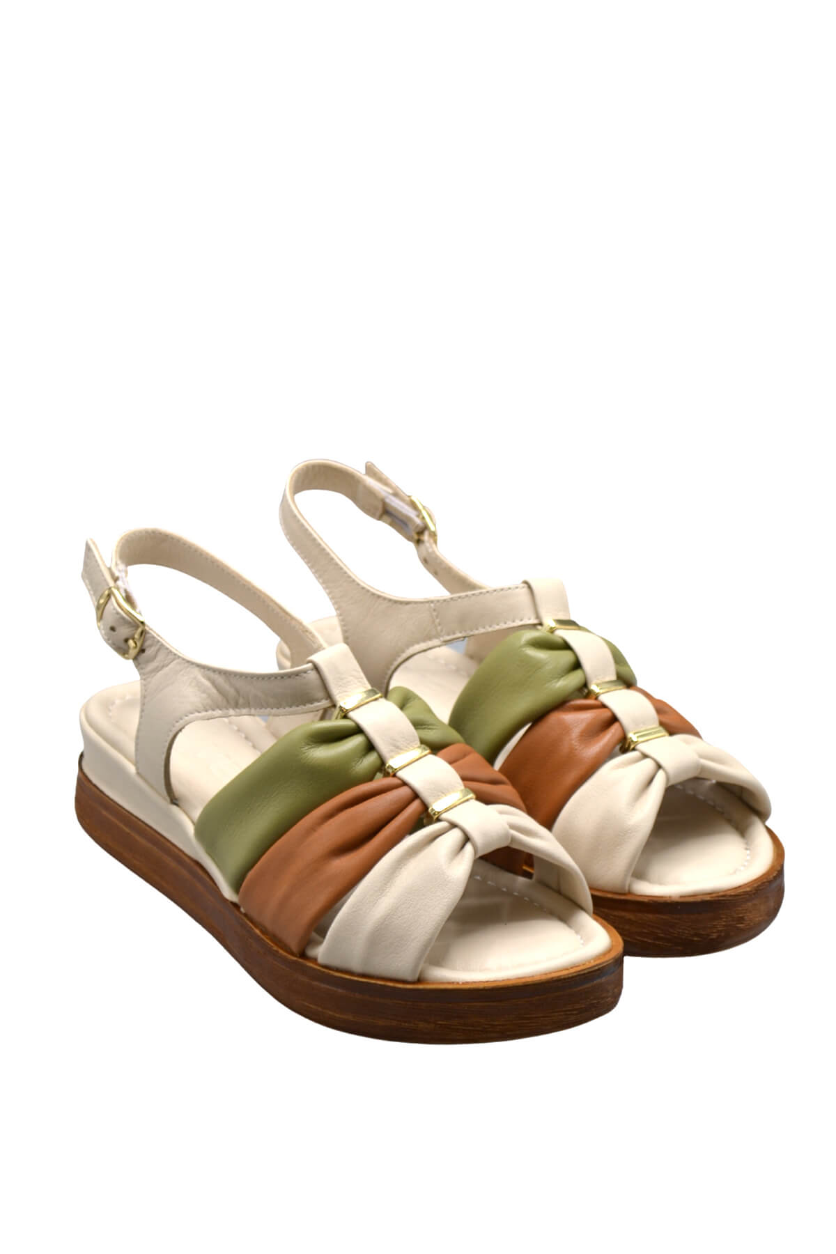 Venüs - Kadın Comfort Deri Sandalet Bej 2216412Y Venüs - Kadın Comfort Deri Sandalet Bej 2216412Y