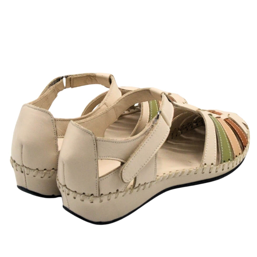 Kadın Comfort Deri Sandalet Bej 23033319Y 