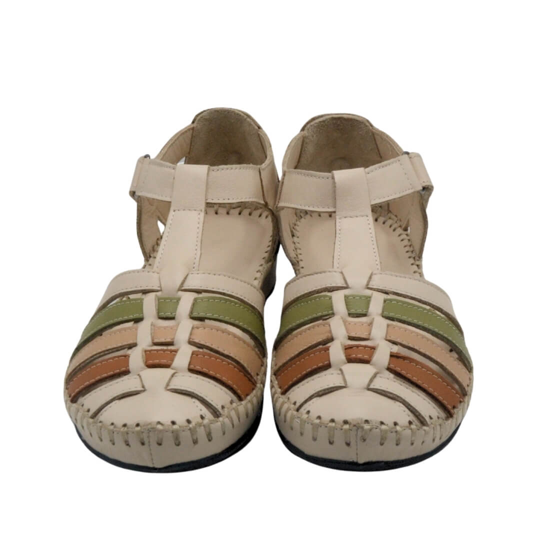 Kadın Comfort Deri Sandalet Bej 23033319Y 
