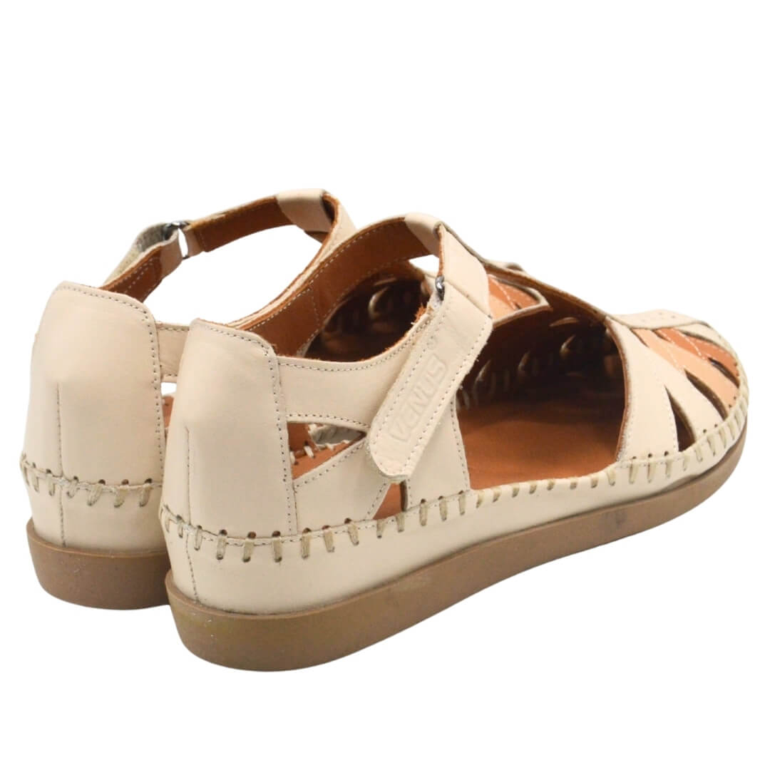Kadın Comfort Deri Sandalet Bej 25033540Y