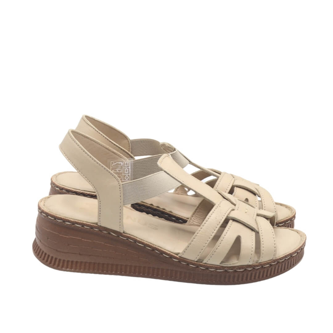 Kadın Comfort Deri Sandalet Nude 24028801Y