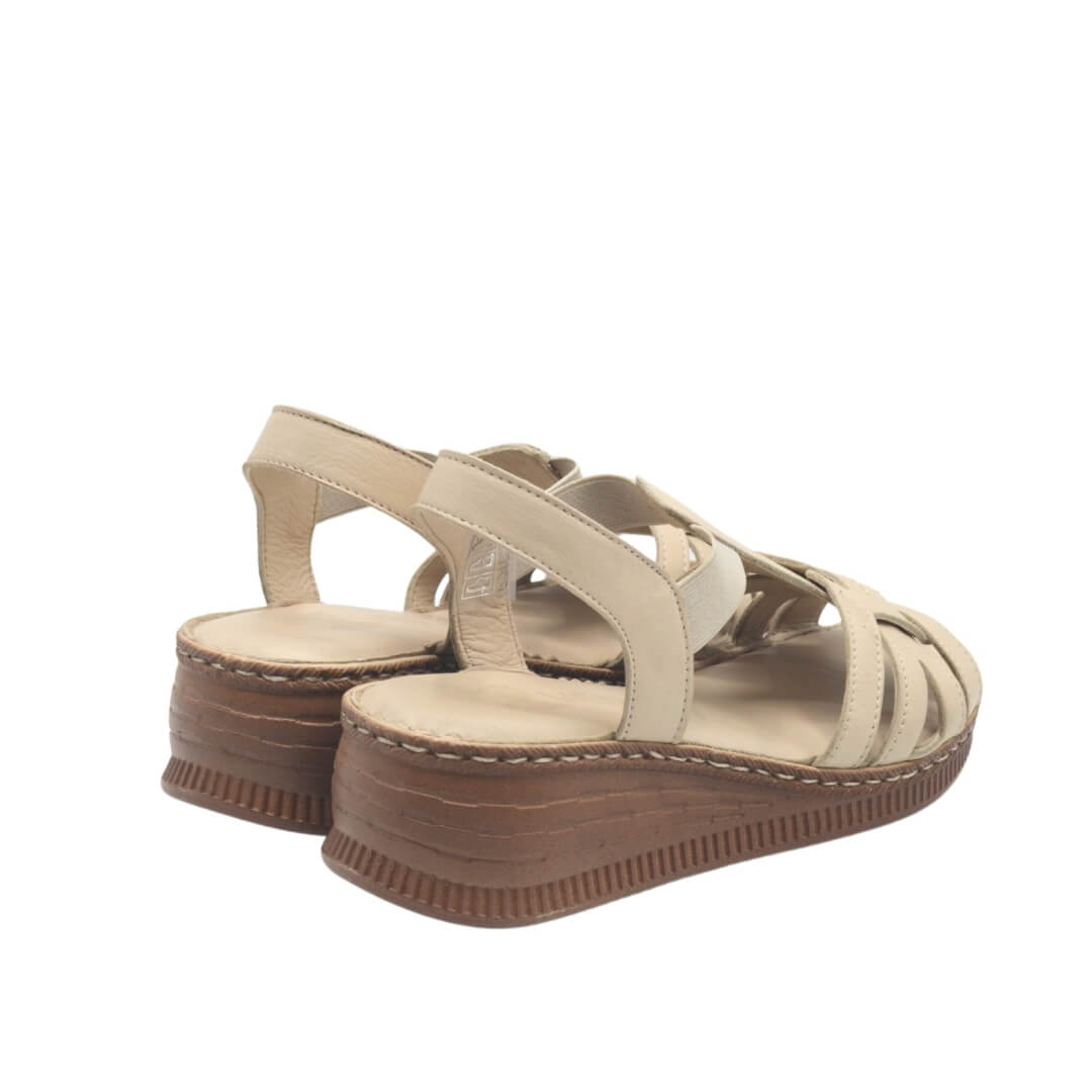 Kadın Comfort Deri Sandalet Nude 24028801Y
