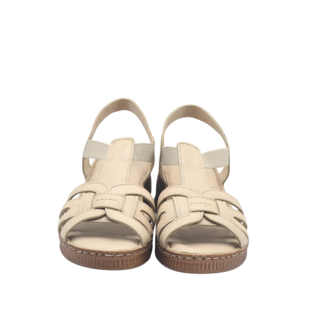 Kadın Comfort Deri Sandalet Nude 24028801Y