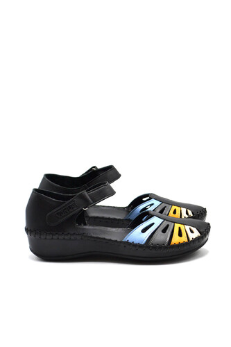 Venüs - Kadın Comfort Deri Sandalet Siyah 23033318Y Venüs - Kadın Comfort Deri Sandalet Siyah 23033318Y