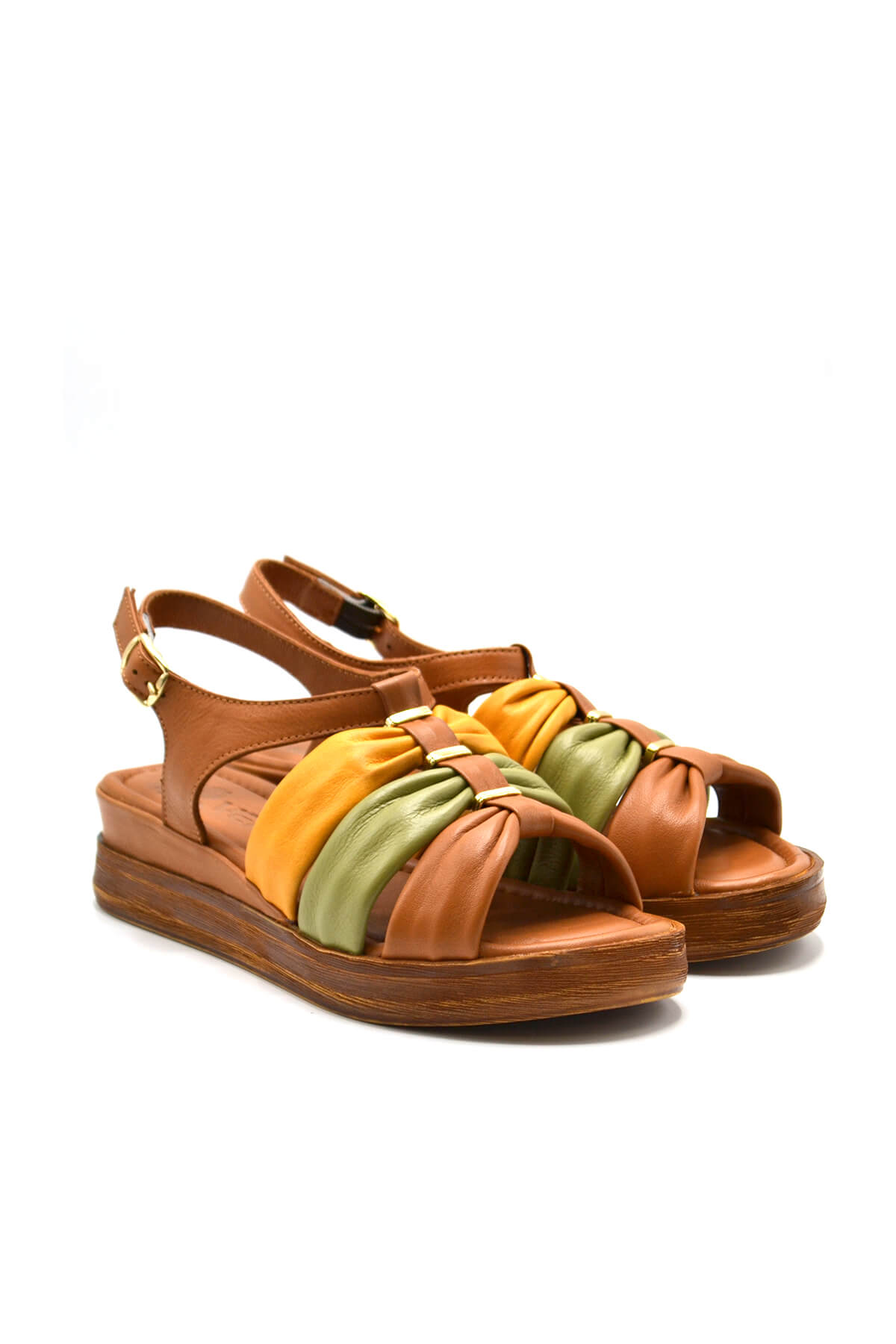 Venüs - Kadın Comfort Deri Sandalet Taba 2216412Y Venüs - Kadın Comfort Deri Sandalet Taba 2216412Y