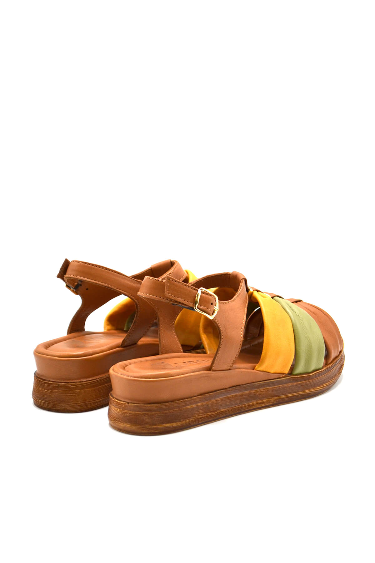 Kadın Comfort Deri Sandalet Taba 2216412Y