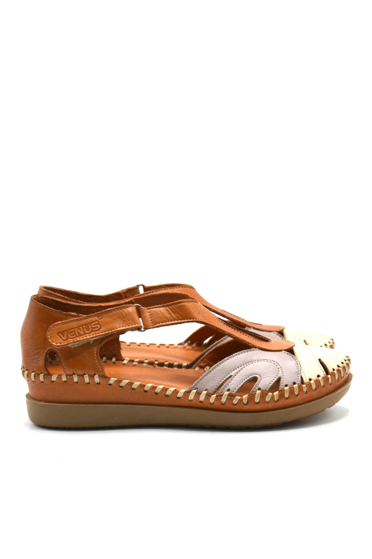 Venüs - Kadın Comfort Sandalet Taba 18793502 Venüs - Kadın Comfort Sandalet Taba 18793502
