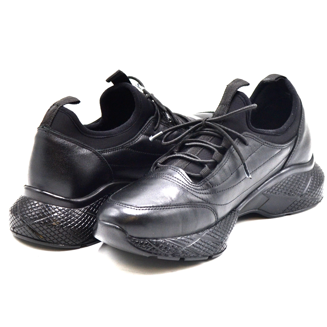  Kadın Airflow Deri Sneakers Siyah 2216603K