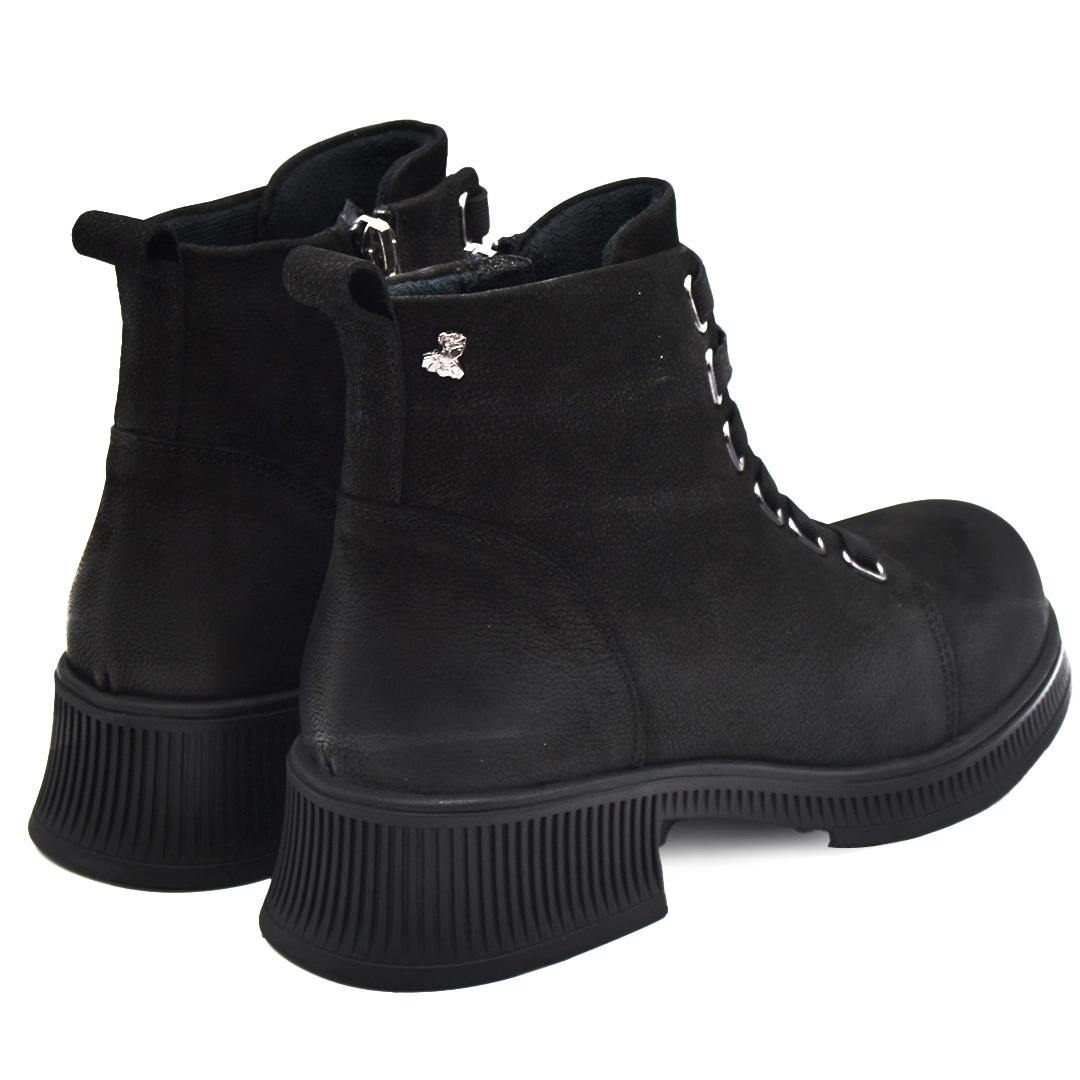 Kadın Comfort Nubuk Deri Bot Siyah 2452701K - Thumbnail