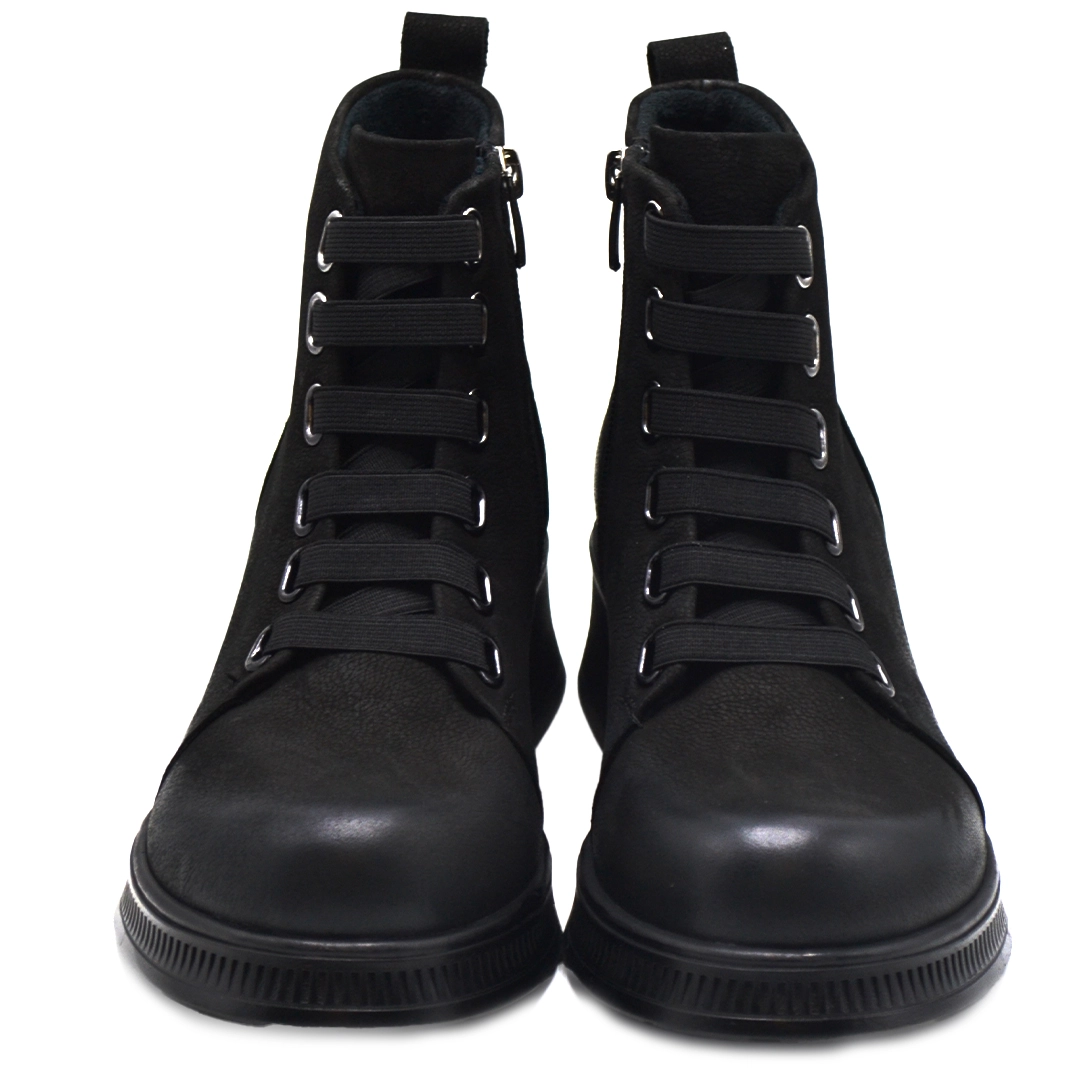 Kadın Comfort Nubuk Deri Bot Siyah 2452701K - Thumbnail