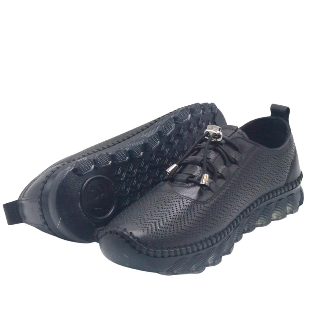 Kadın Hakiki Deri Sneakers Siyah 25401003Y