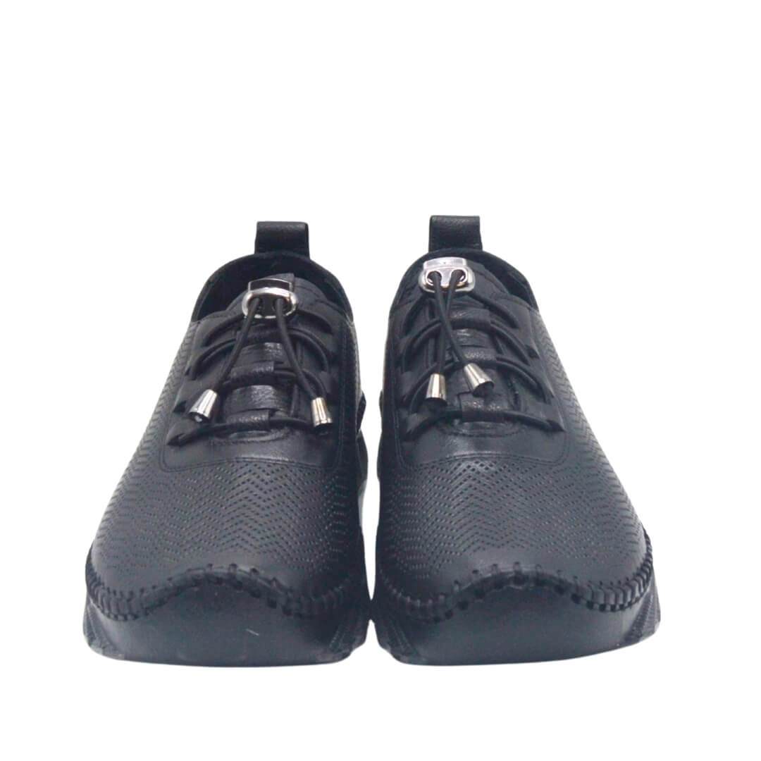 Kadın Hakiki Deri Sneakers Siyah 25401003Y