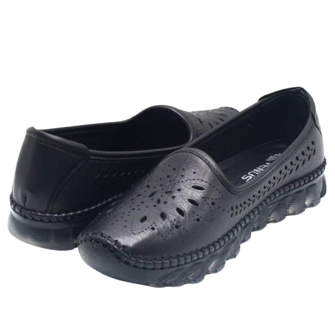Kadın Hakiki Deri Sneakers Siyah 25401001Y