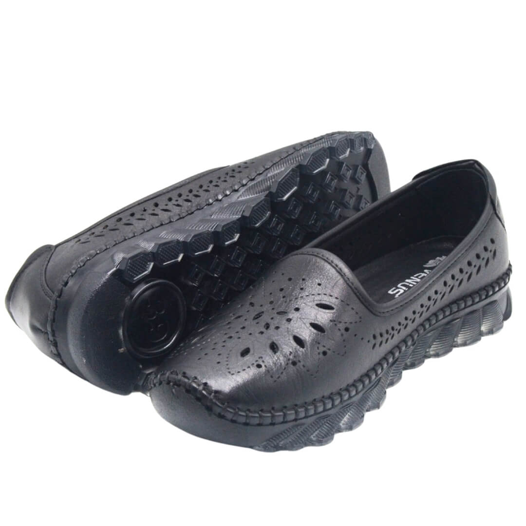 Kadın Hakiki Deri Sneakers Siyah 25401001Y