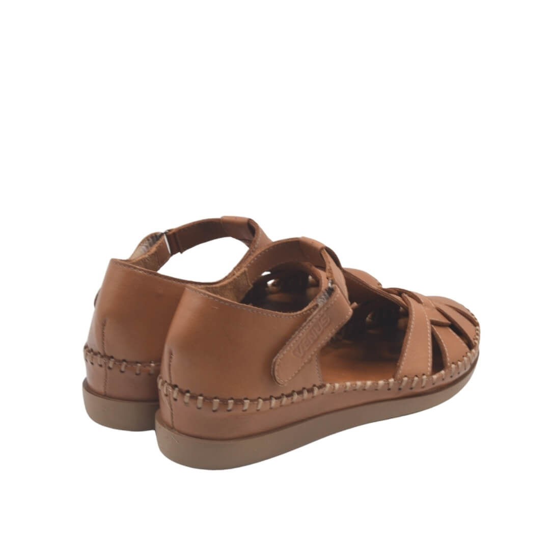 Kadın Comfort Deri Sandalet Taba 25033541Y